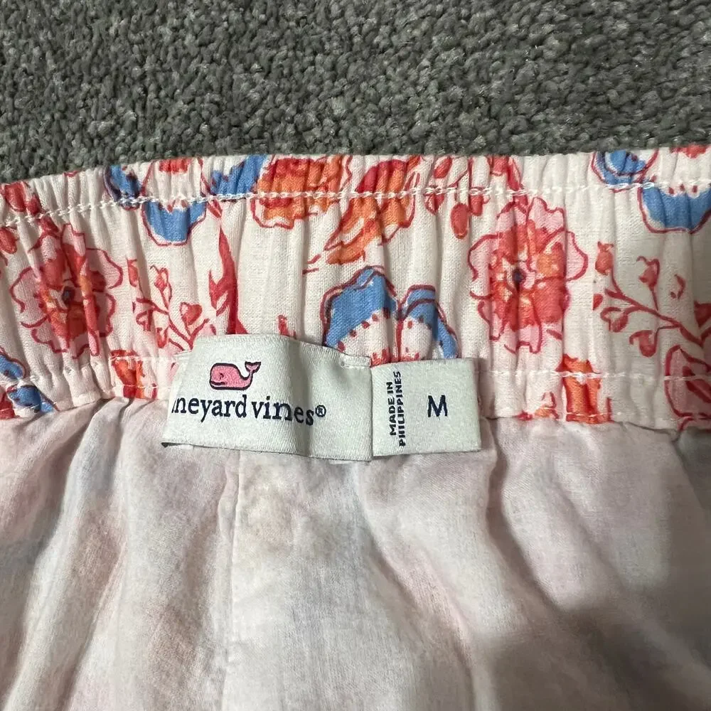Vineyard Vines Lounge Shorts Size M Pull On Elastic Waist Lined Cotton - Picture 3 of 8